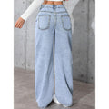 Summer Versatile High Waist Loose Straight Leg Pants