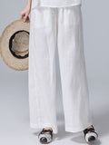 Women's Summer Zen Ethnic Linen 3/4 Sleeve 2-Piece Set 2026 | 2 Piece Outfit Set - Gray Set