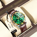 Swiss Brand New Leather Band Mens Watch Glow Pair Date Watch Live Export Bestseller Drop Ship