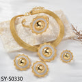 Vintage Breeze Daytona Bestseller Chinese Style Classic Jewelry Bracelet Bangle Ring Earrings 4-Piece Set Design Detail Statement Bead Gem