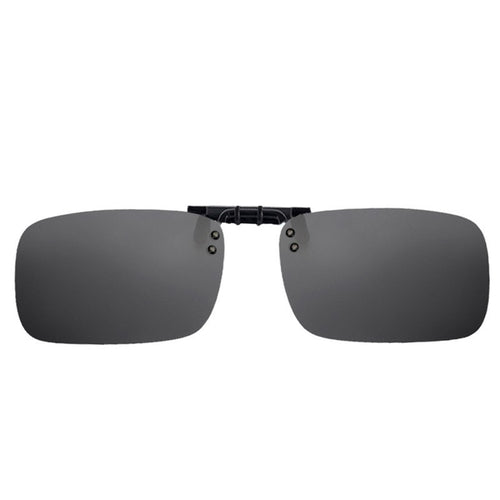 Can Flip-Up Clip-On Sunglasses Concealed Square Type Prescription Glasses Unisex Outdoor UV-Proof Polarized Sunglasses Clip-On