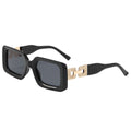 Fashionable Small-Frame Women Sunglasses 2025 New Western Square Frame Premium Street Snap Out Travel Driving Sunglasses