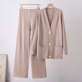 Fall Casual Fashion Cardigan + Pants + Top 2-Piece Set