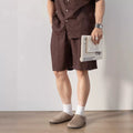 Nengmeng American Retro Lyocell Mid-Length Shorts