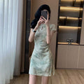 New Chinese Modified Cheongsam Dress, Petite Style 2026