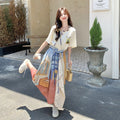 Women's Bohemian Ethnic Tie-Front Skirt + Top 2-Piece Set 2026 - As Pictured