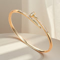 2025 Cross-Border Hit Starry Sky Stud Bangle Copper Mini Set Cubic Zirconia Bracelet Girls Premium Western Hand Jewelry Item