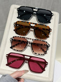4 Pieces Pair Bridge Oversized Women Premium Overseas Sun-Proof Sunglasses UV-Proof Versatile Sunglasses