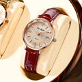 Cypress Reach Eggplant New Waterproof Glow Ladies Watch Women Student Korean Trendy Pair Date Quartz Watch Ultra Thin