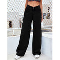 Casual High Waist Loose Straight Leg Pants