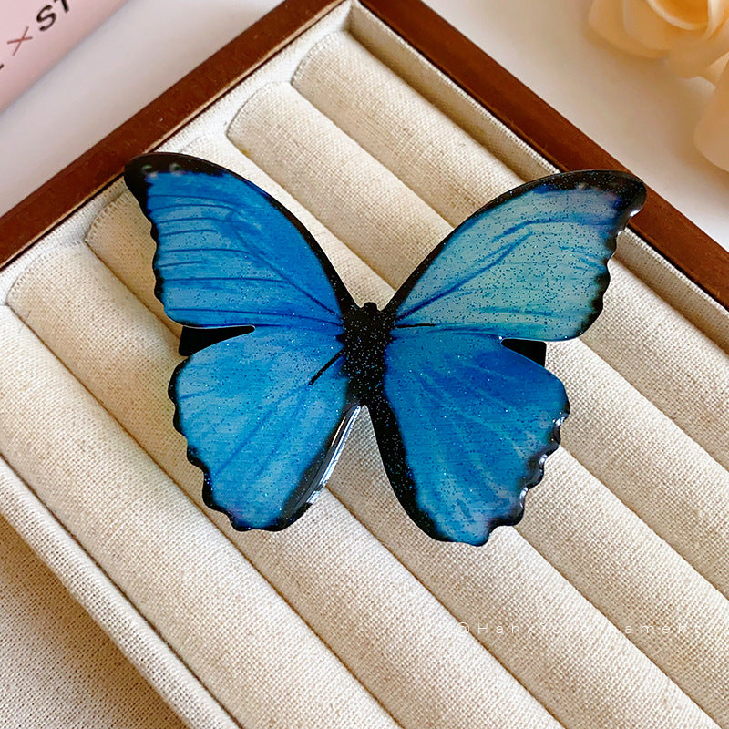 Dreamy Blue Butterfly Hair Clip - view 3