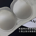 薄棉柔软舒适缎面无痕网纱聚拢镂空亨廋杯侧收内衣女软圈文胸套装