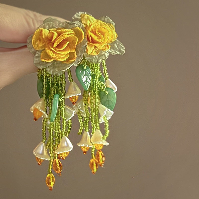 Colorful Flower Stud Earrings - view 9
