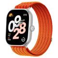 Fits Huawei Xiaomi Samsung Apple Red Beige Cloud Feel 5 Band Breathable Woven Nylon Velcro Watch Band
