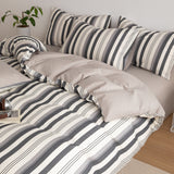 Grey White Weave Stripe