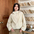 Women's Summer Korean Loose Sun-Protection Top + Cardigan + Jacket 2026 - Apricot