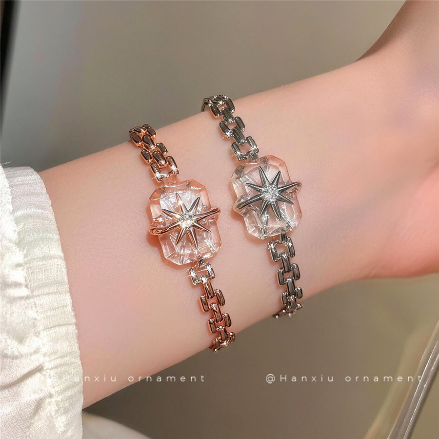 Oversized Zircon Starburst Bracelet - view 3