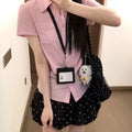 Summer Korean Elegant Short Sleeve Waist-Tie Fitted On-Shoulder Shirt