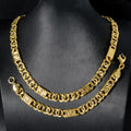 Western Italy 750 Mark Magazine Round Band String Knot Twist Band Shape Motif Necklace Bracelet Set Export Bestseller