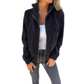 Women's Fall Minimal Jacket 2026 | Trendy Jacket - Blue