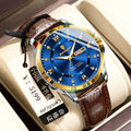 Swiss Brand Leather Band Mens Watch Men Student Luxury Waterproof Watch Live Export Bestseller Drop Ship