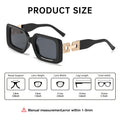 Fashionable Small-Frame Women Sunglasses 2025 New Western Square Frame Premium Street Snap Out Travel Driving Sunglasses