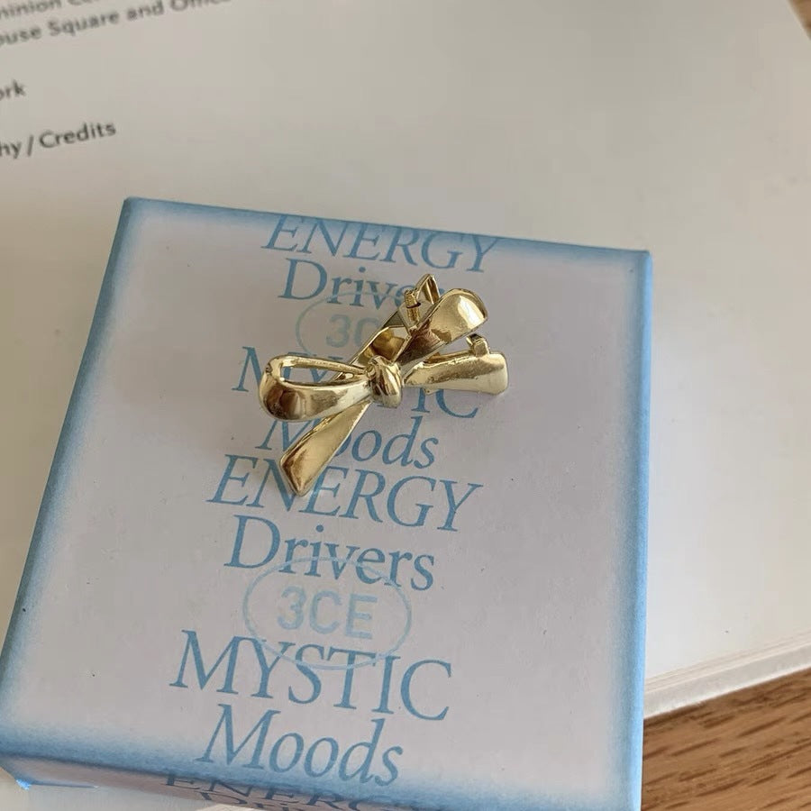 Korean Metal Bow Mini Hair Clip - view 6