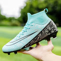 men's football shoes autumn high-top long spikes student children boys professional training amazon