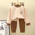 children's velvet suit autumn and winter new home clothing boys' autumn clothes and autumn pants sui