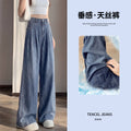 Women's Straight Wide Leg Plus Size Jeans