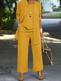 Fall-Winter Fashion Youthful Plus Size 3-Piece Set