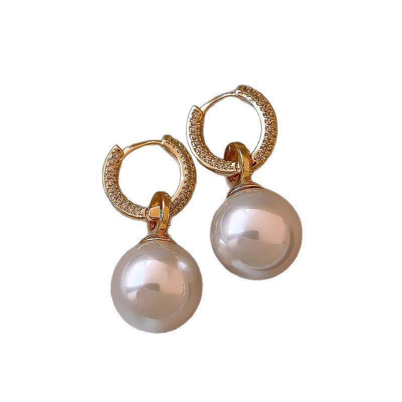 French Vintage Floral Pearl Earrings - view 5