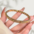 Ka Family Bangle Copper Coated 18K Gold Starry Sky Bracelet Light Luxury Premium Hand Jewelry Item