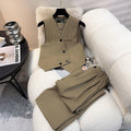 Fall-Winter Office Fashion Vest Jacket + Vest + Pants 2-Piece Set