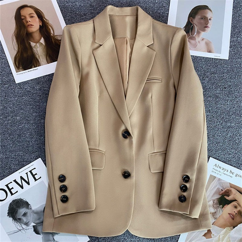 Fall Casual Elegant Petite Blazer + Top