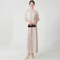 Fashion Elegant Pleated Wide Leg Pants + Top 2-Piece Set