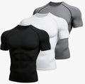 european size tight-fitting long-sleeved men's sports running sports training basketball bottoming t