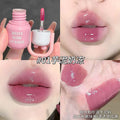 luckgo hydrating glossy lip glaze clear watery mirror surface pseudo-no-makeup korean pure whitening