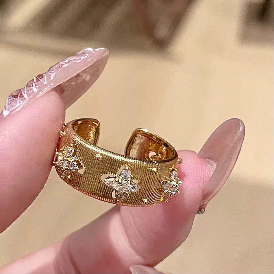 French Zircon Openwork Ring - view 8