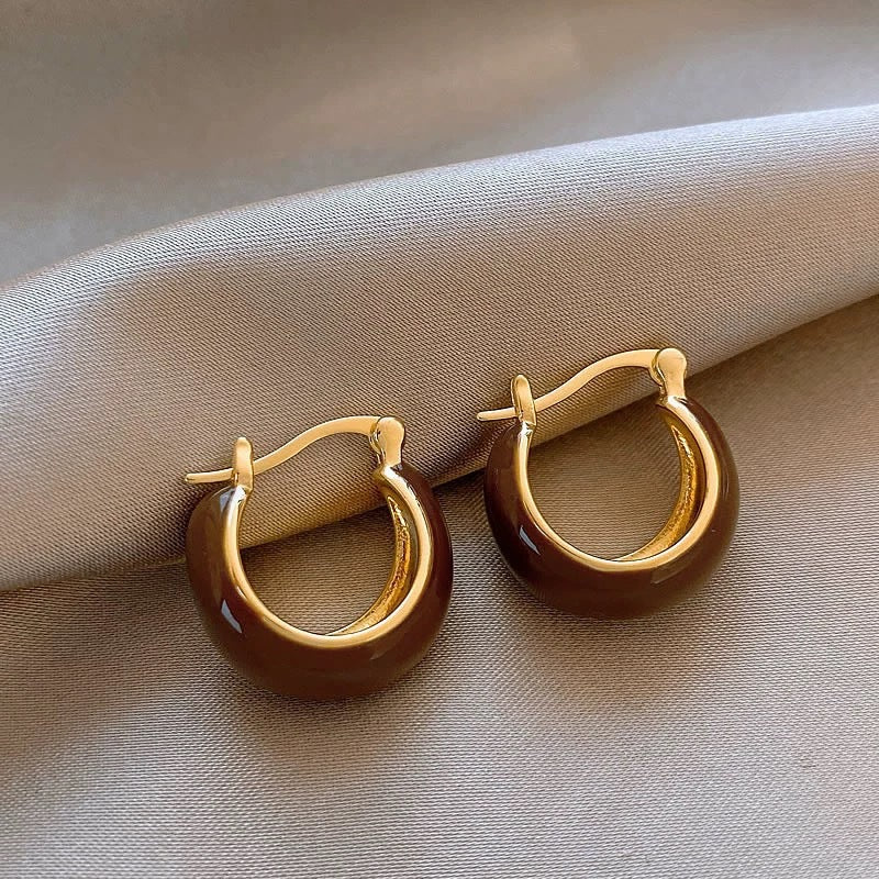 Vintage Tiger's Eye Statement Earrings - view 10
