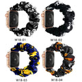 For Halloween Stretch Printed iwatch7 / 8 Band Fabric Large Cord Hair Tie Expand Apple Watch 22mm