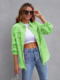 Women's Long Sleeve Mid-Length Long Jacket 2026 | Trendy Jacket - Violet