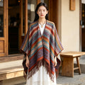 Women's Ethnic Shawl + Cape 2026 - Red
