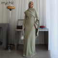 Aiyirui Beaded Shawl + Long Sleeve Dress LR1167