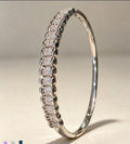 Cross-Border Hit Row Crystal Cubic Zirconia Bangle Light Luxury Premium Fashionable Niche Design Hand Jewelry ins Breeze Bronze Ba Bracelet