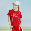 children's short-sleeved football suit, boy's sportswear, girl's quick-drying breathable shorts, med