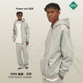 ARTIE Men's Fall/Winter 350G Loose Fit Double Zip Fleece-Lined Hoodie