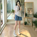 Women's Tencel Denim High Waist 5-Pocket Shorts