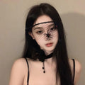 黑色花朵面具假面舞会装扮道具晚会年会半脸面具眼罩化妆之夜面罩