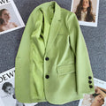 Women's Fall Casual Elegant Blazer + Top 2026 | Casual Blouse - Ginger Yellow